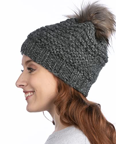 Authentic Knitting Board Premium Round Knitting Looms Set - Chunky Round Loom Set with Yarn - Charcoal - color: Charcoal