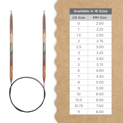 Knitter’s Pride Terra Fixed Circular Needle 40""(100cm) - US 9(5.5mm) - size: 5.50mm