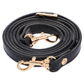 RAYNAG Leather Crossbody Strap Replacement, Adjustable Purse Strap, Handbag Shoulder Strap Replacement with Gold Hardware, Black - color: Black With Gold Hardware