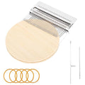 Knit Patch Kit - PatchMaker 2.0 Kit, Mini Darning Loom, Sewing Craft Supplies, Knitting Kit for Beginners, Patchwork Weaving Tool Set for Quickly Sewing Repair on Jeans, Socks and Clothes (28 Hooks) - size: 28 Hooks