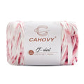 400g T-Shirt Yarn Crochet Yarn for Beginner Crochet Bags/Basket/Coaster,400G/110yds High Elastic Polyester Thick Tshirt Pink&White - color: Pink&White