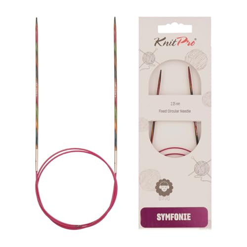 KNITPRO 100 cm x 2.25 mm Symfonie Fixed Circular Needles, Multi-Color - size: 2.25mm