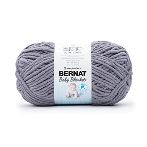 BERNAT BABY BLANKET YARN 300G 10.5 OZ, MOUNTAIN MIST - color: MOUNTAIN MIST, size: 1 Pack