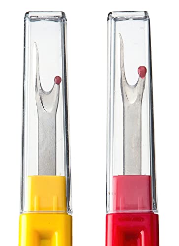Ortarco Seam Ripper and Thread Remover Kit for Sewing | 2 Big 2 Small Stitch Ripper Tool and 1 Thread Snips Embroidery Removal Sharp Sewing Seam Thread Remover