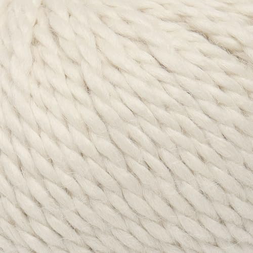 100% Baby Alpaca Yarn 6 Skeins 300g Bulky Weight Knitting Crochet A. White | Made in Peru with natural warmth and softness featuring 324yd of premium fiber ideal for scarves shawls sweaters and more - color: Alabaster White, size: Bulky - 6 Skeins