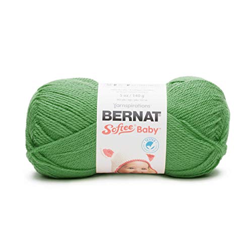 Bernat Softee Baby Yarn, 5 oz, Gauge 3 Light, Grass Green - color: Grass Green, size: 1 Pack, style: Softee Baby