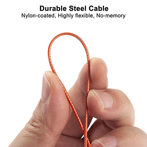 32" Size 10 (6mm) Circular Knitting Needles Set for Beginners, Stainless Steel Cable Circle Knitting Needles, Round Metal Knit Needle with Fixed Magic Loop for Sweater, Sock, Blankets, Gloves - color: Size US 10 (6mm)