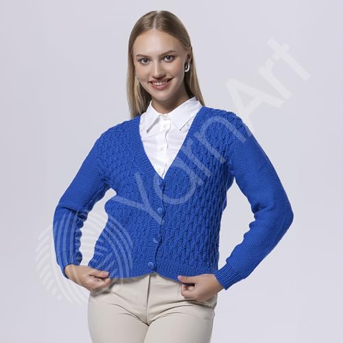 YarnArt Unique Imperial Merino Yarn - 100% Extra Fine Merino Wool, Luxurious Soft Yarn for Knitting, Crocheting, Baby Clothes, Scarves, Sweaters, 1.76 oz/50g, 109 yds (3313) - color: 3313