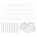 PATIKIL 50mm Doll Joints, 10 Set Removable Cotter Pin Joints Connector and Acrylic Tray for Bear Limbs Making Head Joints DIY Crafts Accessories - size: 50mm