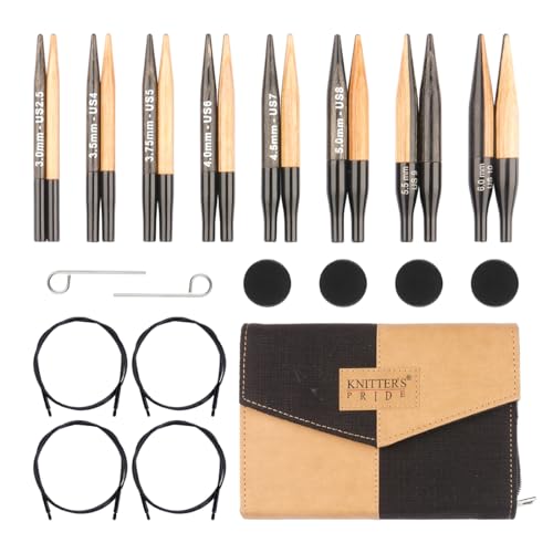 Knitter's Pride Day & Nite Interchangeable Needle Set 4""(10cm) - Midi - size: Set of 7 - 4" (10cm)
