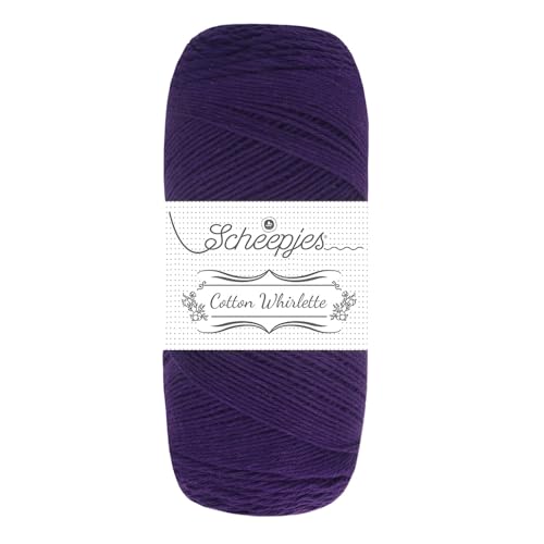 Scheepjes Cotton Whirlette 100 g (3.5 oz) Yarn - 801 Grape - color: Paars