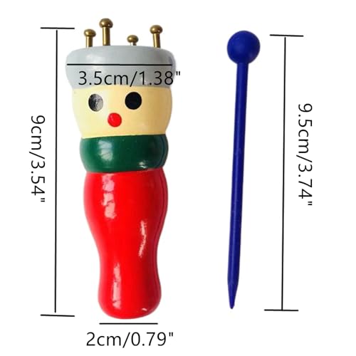 FJYXCHENXM French Knitter Tool, 2 Set, Wooden Doll Knitting Set | Bracelet Knitting Tool, Knitting Spool, Knitting Doll, Knitting Toy, For Making Bracelets
