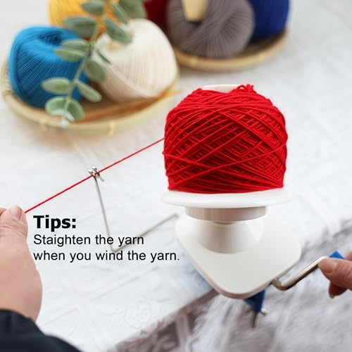 Yarn Winder - Fast & Easy Yarn Ball Winder Tool, No Setup Required Yarn Cake Winder, Portable Manual Yarn Winder for Crocheting & Knitting
