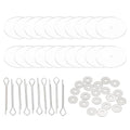 PATIKIL 40mm Doll Joints, 10 Set Removable Cotter Pin Joints Connector and Acrylic Tray for Bear Limbs Making Head Joints DIY Crafts Accessories - size: 40mm
