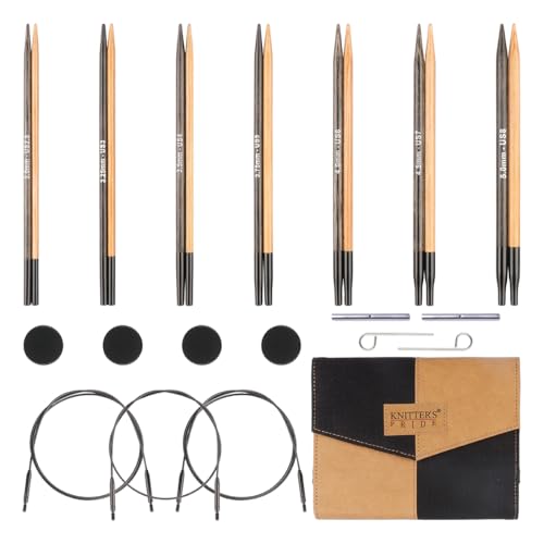 Knitter's Pride Day & Nite Interchangeable Needle Set 5""(13cm) - Midi - size: Set of 7 - 5" (13cm)