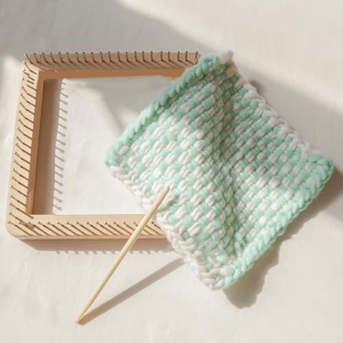 Knitting, Household Handmade Weaving, DIY Handcraft Wood Knitting Board Knitting Tool for Weaving Hat, Scarf, Blanket, Shawl for Children & Adults (20 * 20cm) - size: 20*20cm