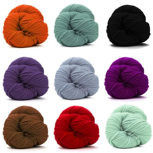 Revolution Fibers | Premium Super Bulky Merino Yarn | 100-Grams of 100% Wool Yarn Chunky Weight, Thick Wool Yarn for Knitting, Crochet, Baby Blanket, Dyed, Felting, Weaving (Catkin) - color: Catkin