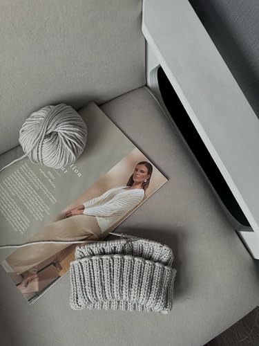 Estako Wool 98 100% Superwash Merino Wool Worsted Yarn, Off White 4-Pack | 7.04 oz, 392 yds, cyc 4 medium, aran, machine washable, 5 mm needles, 6 mm hook, 20 sts gauge, crocheting, sweaters - color: 6147 - Off White, size: 4 Skeins