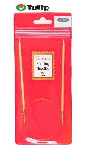 Tulip KKJA-8033 Knina Knitting Needles Bamboo Loop Needles 31.5 inches (80 cm) No. 4