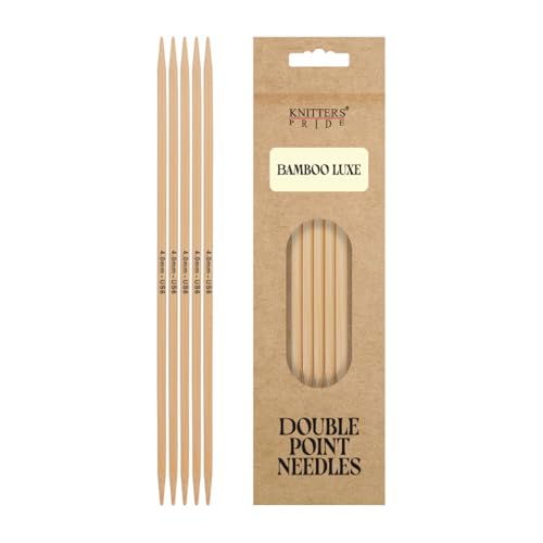 Knitter’s Pride Bamboo Luxe Double-Pointed Needles 8"" (20cm) – US Size 6 (4mm) - size: 4.00mm