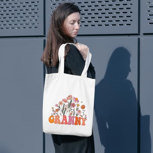 Grandma Gifts Tote Bag Birthday Mothers Day Retirement Gifts for Women Mama Nana Mimi Shoulder Bag Reusable Grocery Bags - color: Granny