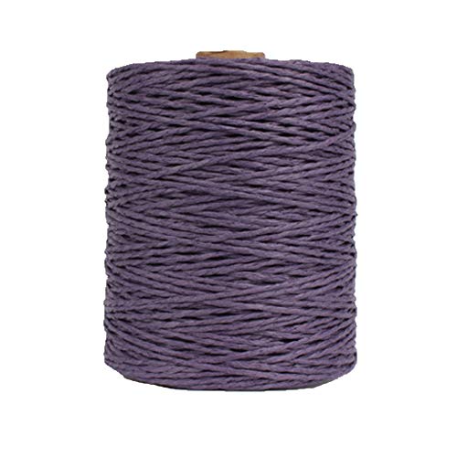 Natural Cotton Raffia Purple Crochet Sun Hat, Beach Bag Rayon Raffia - 280 Meters/306 Yards - color: Purple