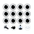 60Pcs 3D Clear Safety Eyes and Washers - Thalinfayi 18mm Round Pupils Safety Eyes Crochet Amigurumi Eyes for DIY Crochet Doll, Amigurumi, Crafts Supplies - color: Round Pupils Safety Eyes, size: 18mm(0.71inch)