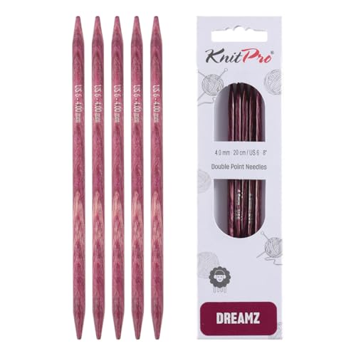 KnitPro Dreamz Double Pointed Needles 8" (20cm) | US Size 6 (4mm) - size: US 6 (4.0mm)