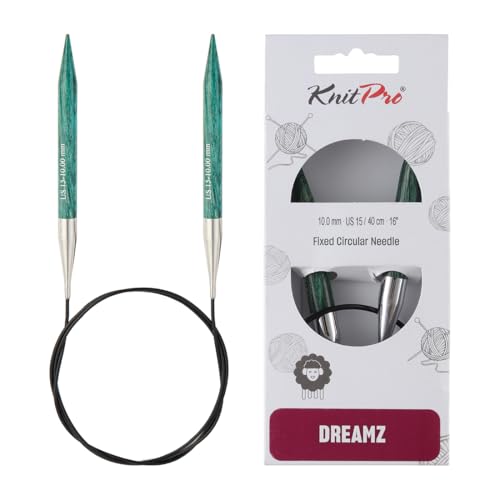 KnitPro Dreamz Fixed Circular Needles 16" (40cm) | US Size 15 (10mm) - size: US 15 (10mm)