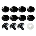 BESTCYC 60pcs 20*26mm Black Safety Noses and Washers for Amigurumi,Oval Craft Nose Stuffed Animal Safety Eyes Nose for Crocheting Plush Animals Amigurumi Handmade Lovers Doll Makers DIY Making Supplie - size: 20*25mm