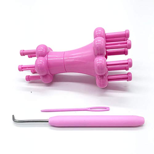 WAYION DIY Weaving Tool Hook Crochet Flower Arranger Spool Loom Knitter Knitting Rope Hook Knitting Tool