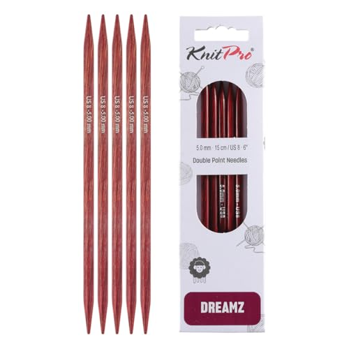 KnitPro Dreamz Double Pointed Needles 6" (15cm) | US Size 8 (5mm) - size: 5.00mm (US 8)