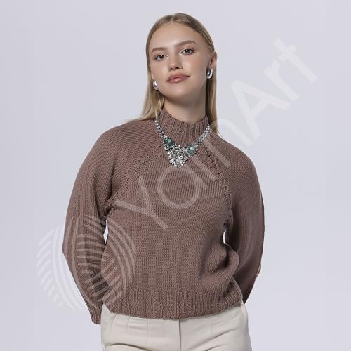 YarnArt Unique Imperial Merino Yarn - 100% Extra Fine Merino Wool, Luxurious Soft Yarn for Knitting, Crocheting, Baby Clothes, Scarves, Sweaters, 1.76 oz/50g, 109 yds (3307) - color: 3307