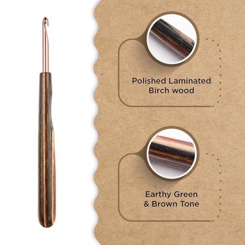 Knitter’s Pride Terra Single-Ended Crochet Hook US 7(4.5mm) - size: 4.50mm