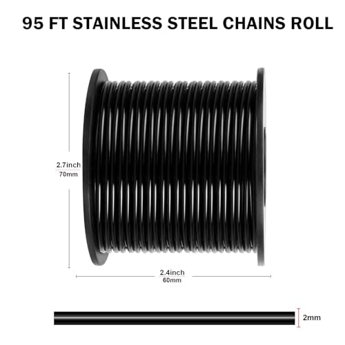 14 Gauge Aluminum Wire for Craft 95FT Black Bendable Aluminum Wire Bulk | 2mm Flexible Aluminum Armature Crafting Wire Roll for Sculpting DIY Jewelry Making - color: Black, size: 14 Gauge
