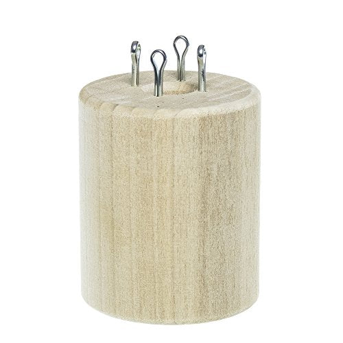 Paracord Planet Removable 4-Pin, 6-Pin, and 8-Pin Polar Wooden Double-Sided Paracord Knitting Spools – Create Consistent Paracord Weaves – Perfect for Micro, Nano, Type II and Type III Paracord - size: Small