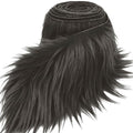 Dark Grey 2x60Inch Faux Fur Shaggy Plush Faux Fur, Fabric Precut Strips Fluffy Fuzzy Faux Fur, Craft Beard Hair, Beard Miniature Dolls Rugs Mats Gift, Winter Halloween Christmas Costume Party Decor - color: Dark Grey