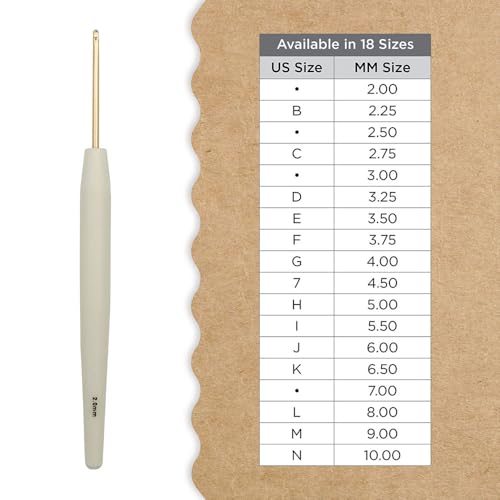 Knitter’s Pride Pearl Single-Ended Aluminum Crochet Hook - 7.00mm - size: 7.00 mm