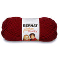 Bernat Softee Chunky Yarn, 3.5 Oz, Gauge 6 Super Bulky, Wine - color: Wine, size: Pack of 1