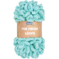 JubileeYarn Fun Finger Loops Yarn - 100g/Skein Jumbo Polyester - Blue - 1 Skein - color: 002 Blue, size: 1 Skein