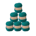 6 Skein Angola Mohair Yarn,Long-haired Angora Wool Cashmere Yarn for Knitting DIY Scarf Crochet Thread Supplies 300g (Lake Green) - color: Lake Green