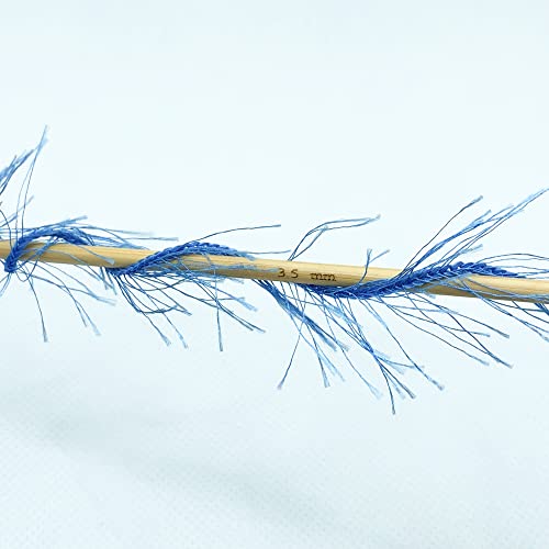 Eyelash Fun Fur Yarn for Crochet, Knitting & Crafts, Blue, 5-Pack | 100% Polyester, 100 g (3.53 oz), 175 yd (160 m), Ideal for Amigurumi, Graduation Leis, Bags, Rugs, Scarves & Plush Toys - color: Blue, size: 5 Pack