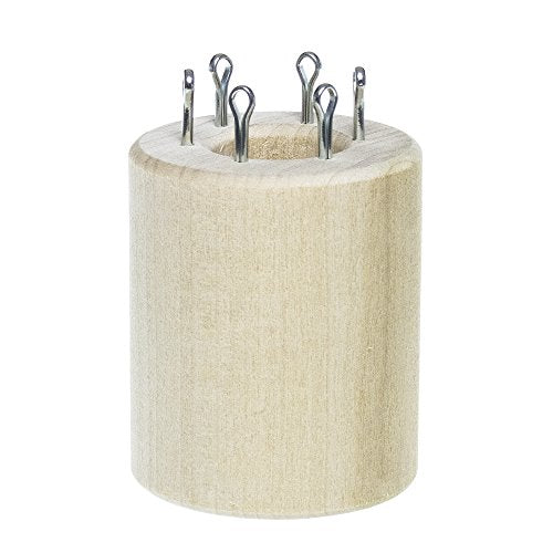 Paracord Planet Removable 4-Pin, 6-Pin, and 8-Pin Polar Wooden Double-Sided Paracord Knitting Spools – Create Consistent Paracord Weaves – Perfect for Micro, Nano, Type II and Type III Paracord - size: Medium