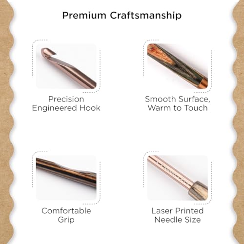 Knitter’s Pride Terra Single-Ended Crochet Hook US F(3.75mm) - size: 3.75mm