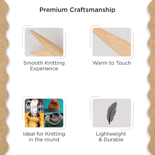 Knitter’s Pride Bamboo Luxe Fixed Circular Needle 32""(80cm) - US 11(8mm) - size: 8.00mm