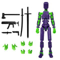 FoxVilla Assembly Completed T13 Action Figure, Titan 13 3D Printed Action Figure, 3D Printed Titan13, Assembled Dummy 13 Lucky 13 Toy Figure - color: Eva, size: 5.5 inch