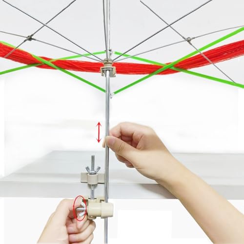 Yarn Swift Yarn Winder Yarn Ball Winder Knitting Yarn Holder for Skeins + 1 Pcs Scissors + 1PCS Adjustable Knitting Loop Crochet + 1PCS Crochet