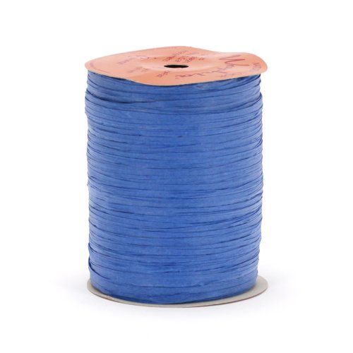 Berwick Offray Matte Royal Blue Raffia Ribbon, 1/4'' Wide, 100 Yards, 7MM - color: ['Royal']