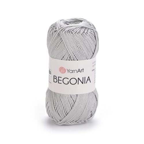 YarnArt Begonia 100% Cotton, Pure Premium Soft Cotton for Knitting Crochet and Amigurumi, Shiny Colors 1.76 Oz (50g) / 185 Yrds (169m) (4920) - color: 4920