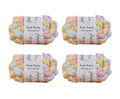 Jelly Bean Pom Bomb Yarn - 150g/Skein Super Bulky Polyester- 4 Balls Pomp-A-Doodle Yarn for Crochet Knitting Handcraft Mat Pet Nest 600g (4, Macaron) - color: Macaron